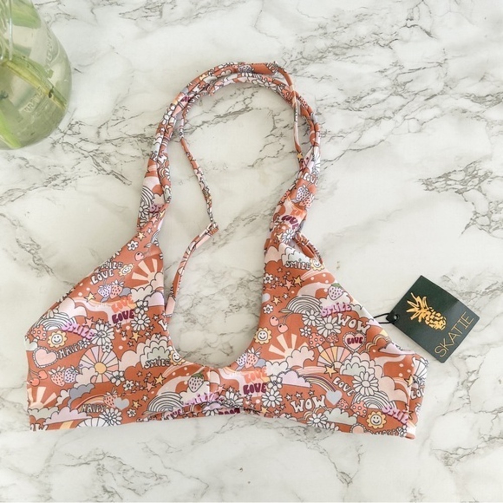SKATIE Kate Bikini Top Brown - NWT ✨ Sz M